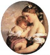 Brocky, Karoly Mother and Child oil